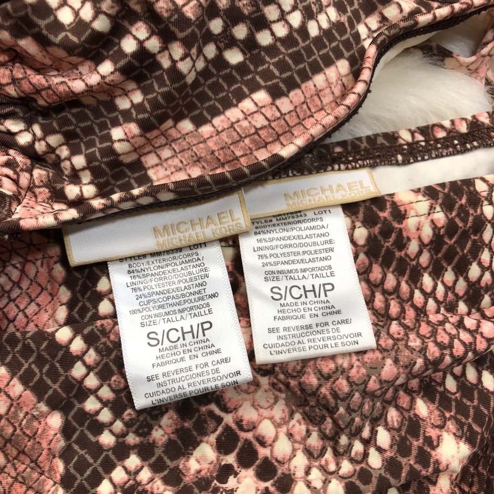 Michael Kors Python Print Bikini Size Small - Gla… - image 7